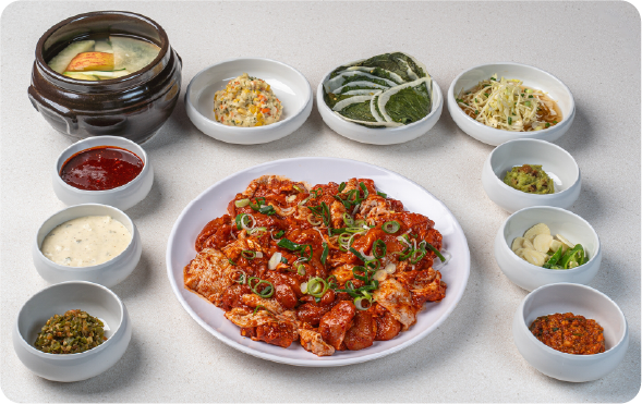 약고추장 철판 쫄닭갈비